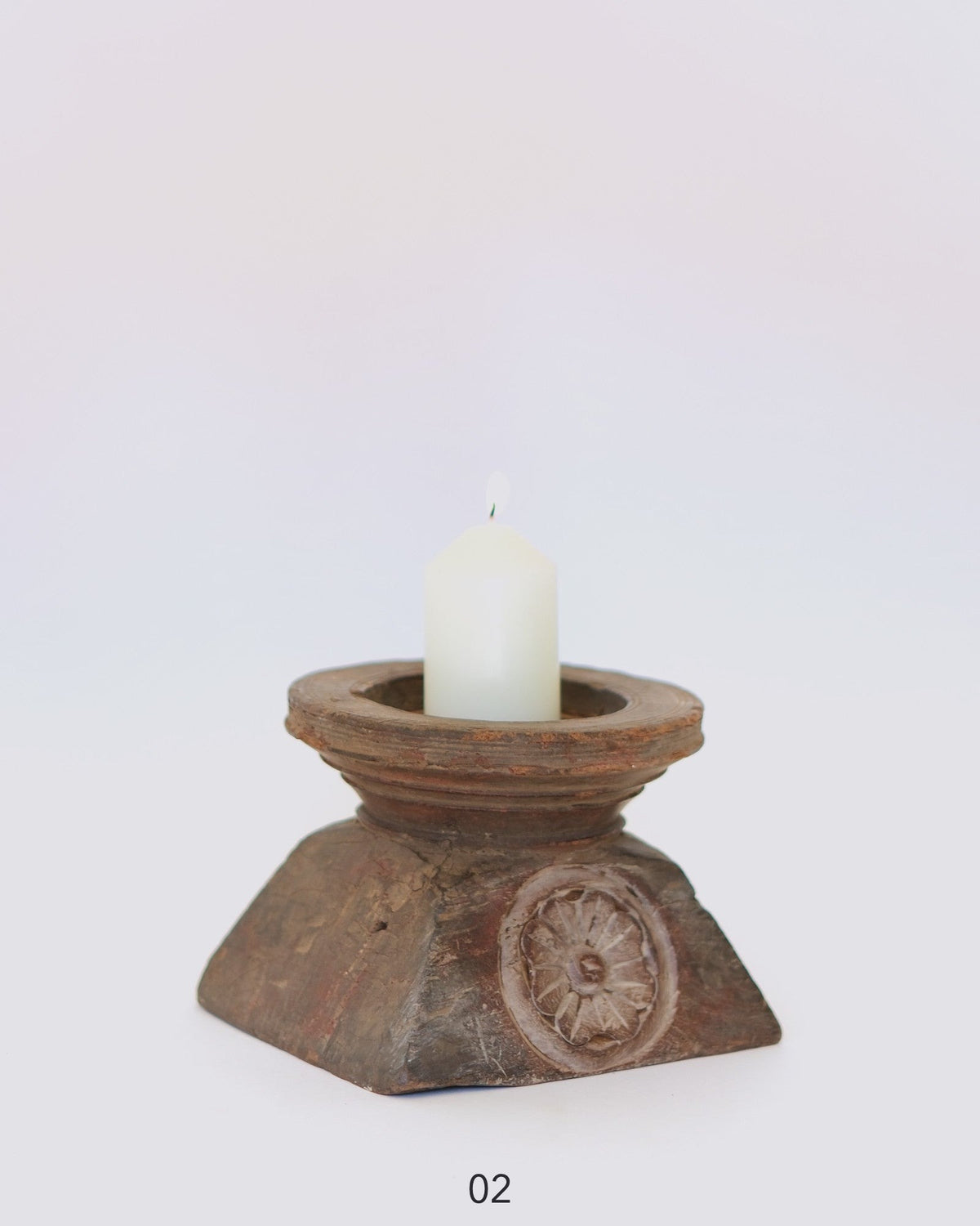 Seeder Candle Stand-Beejani — piece 02 (Natural)