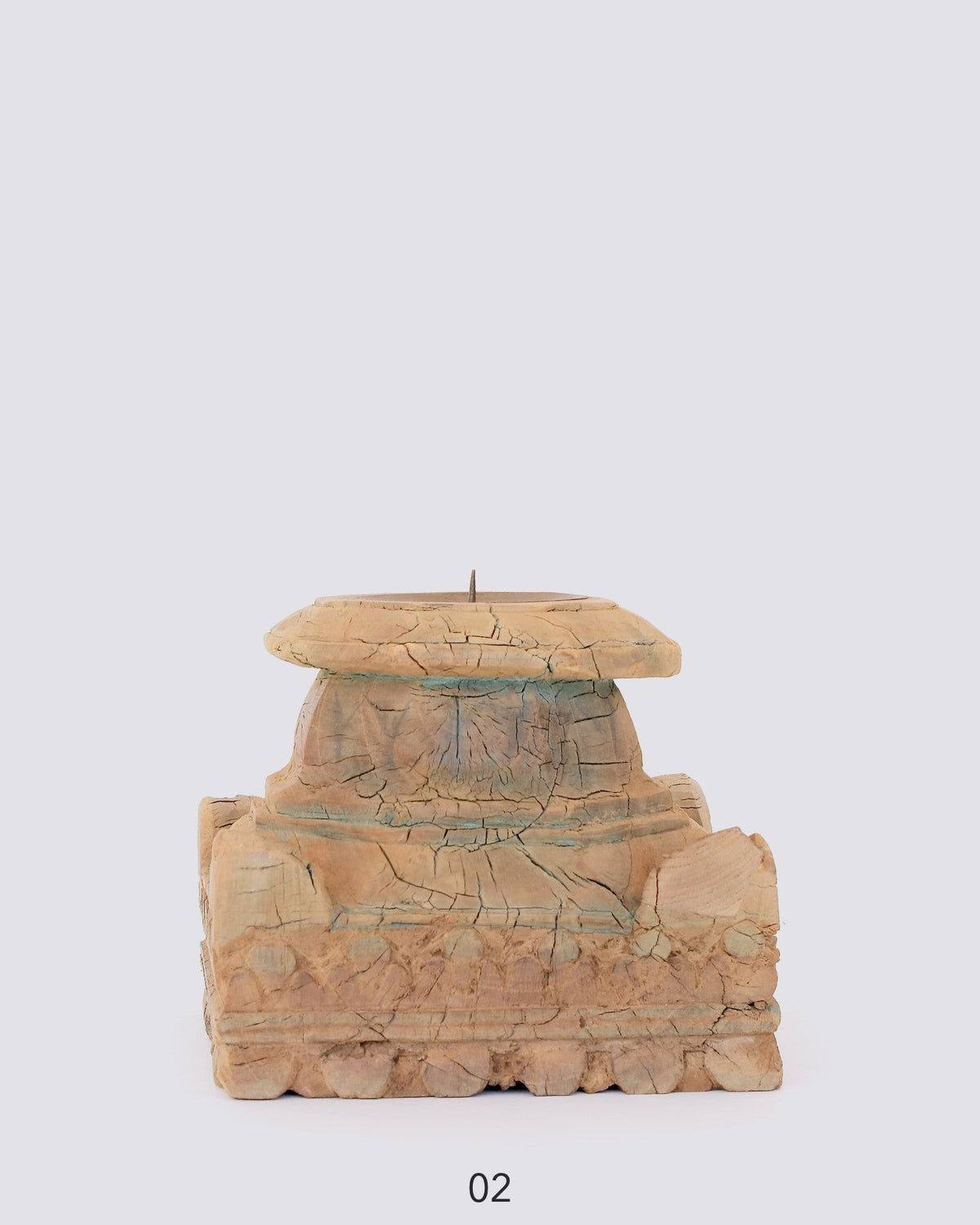 Wood Candle Stand — piece 02 (Natural)