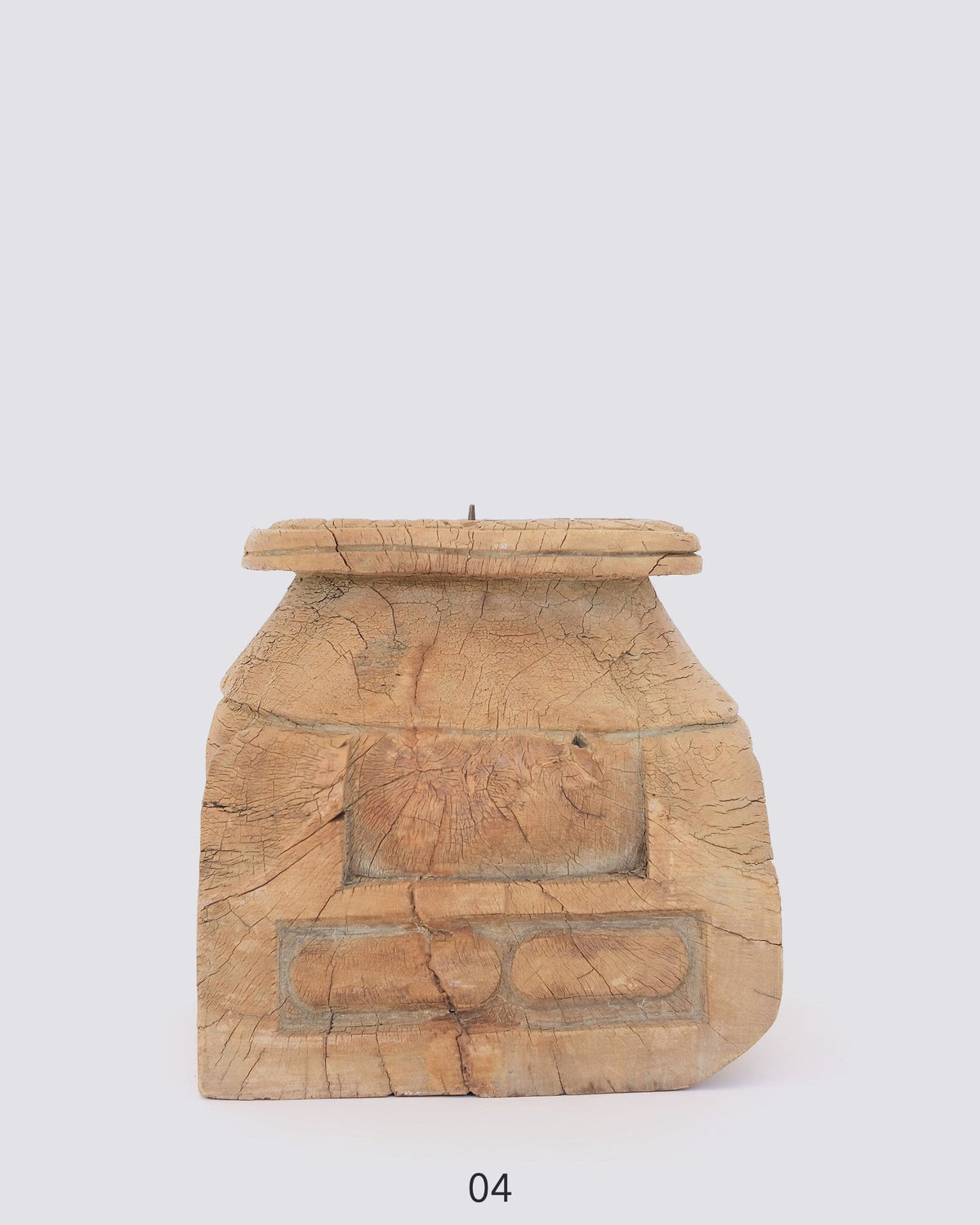 Wood Candle Stand — piece 04 (Natural)
