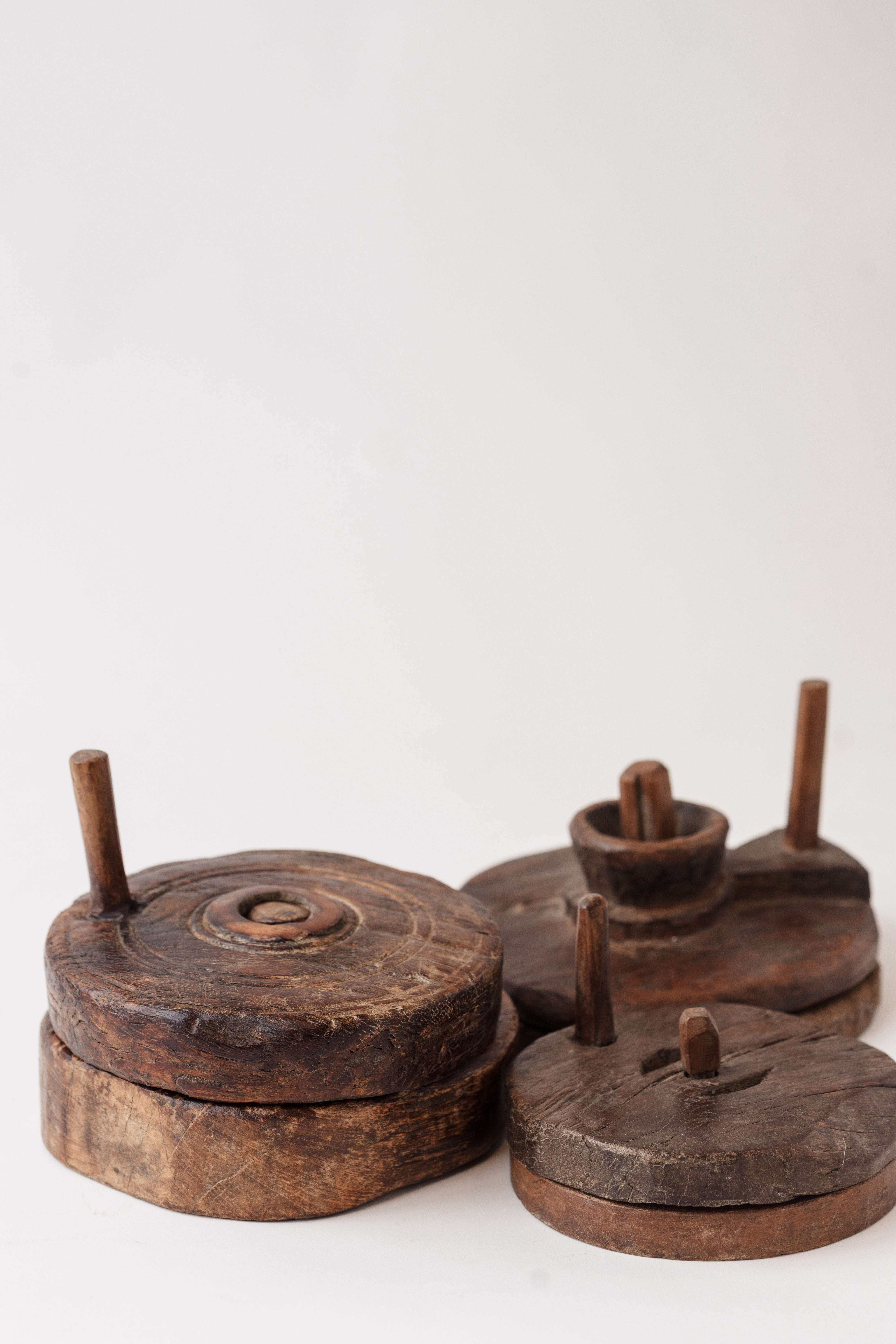 Wooden Mini Grinder Chakki