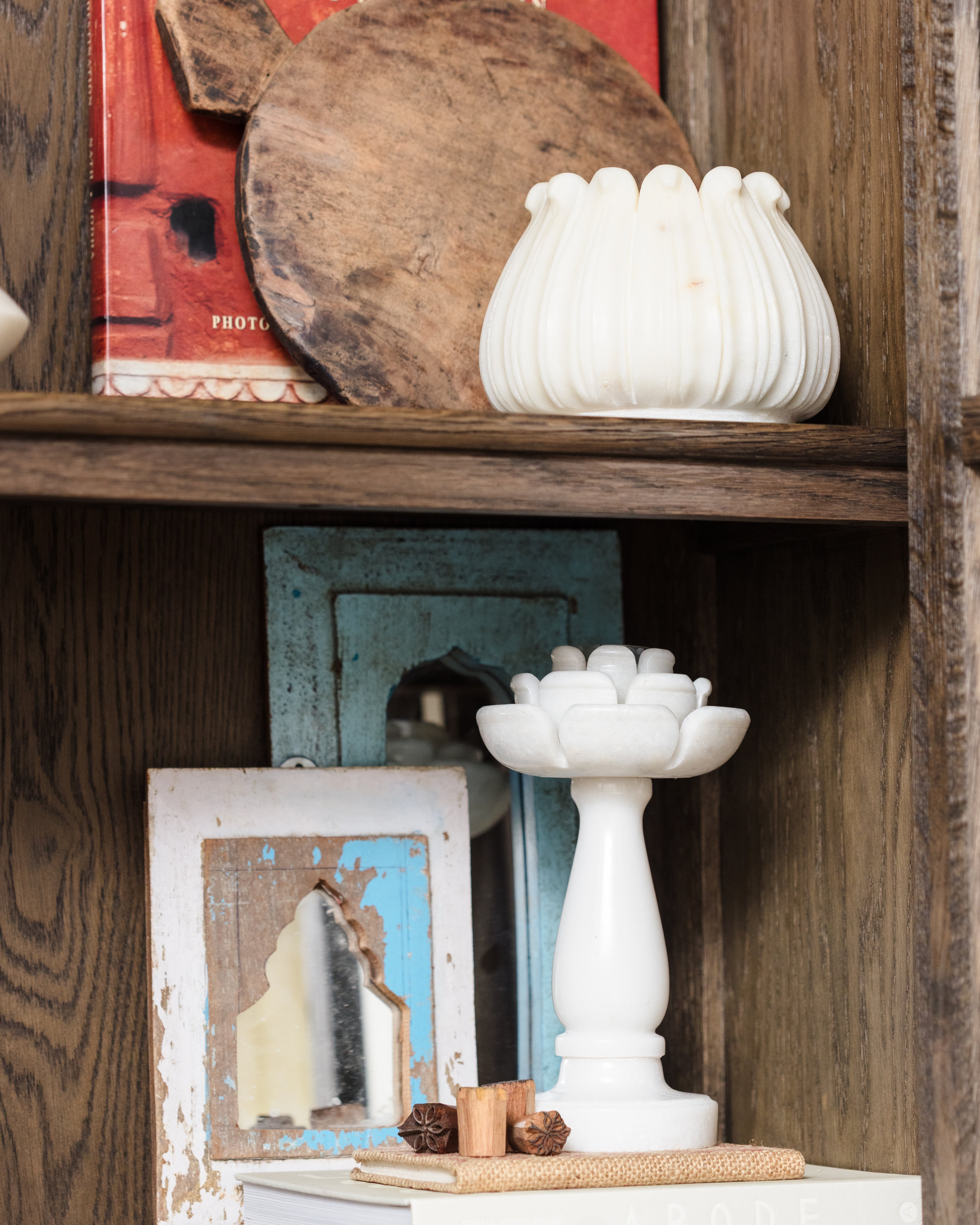 Marble Lotus Vase