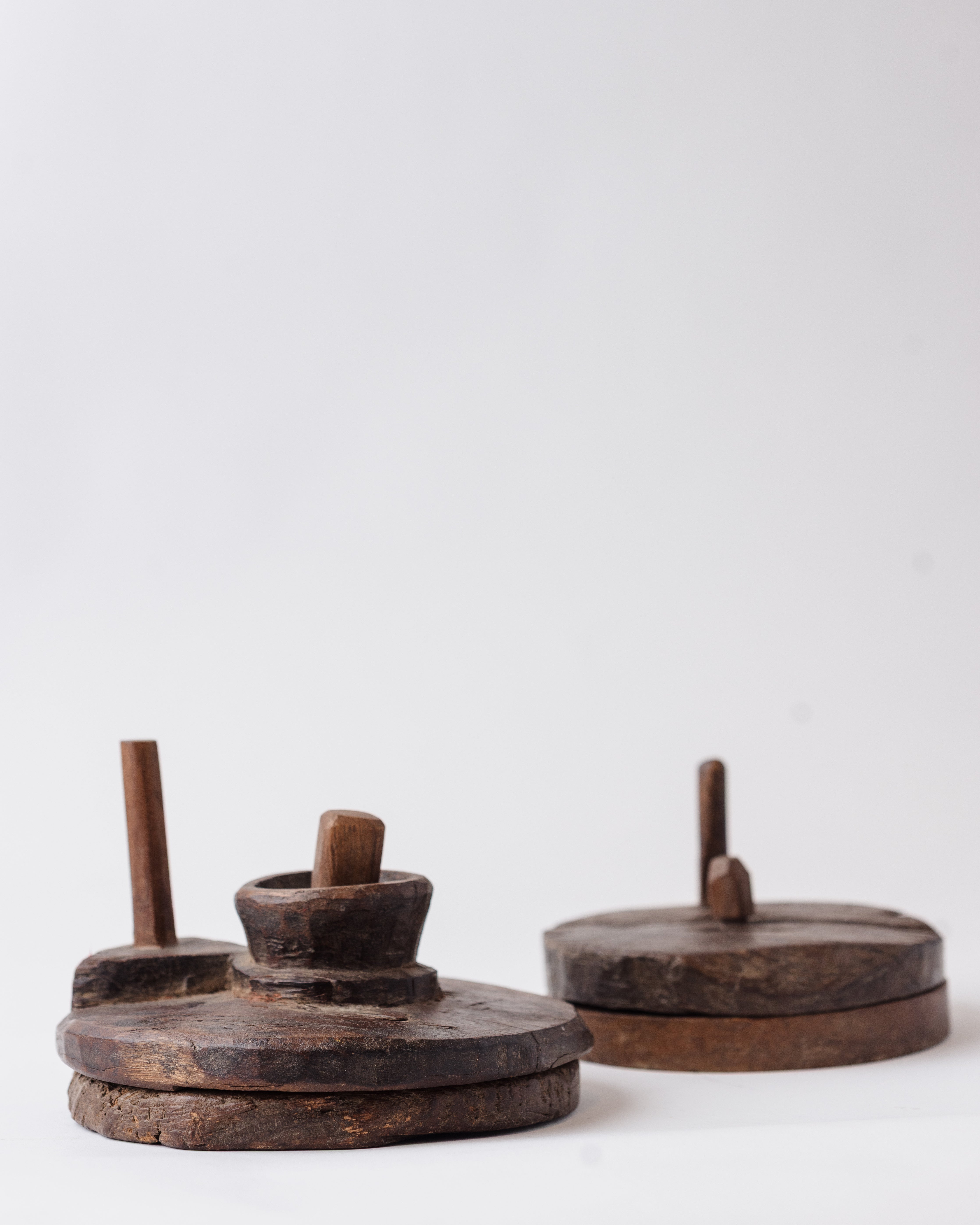 Wooden Mini Grinder Chakki