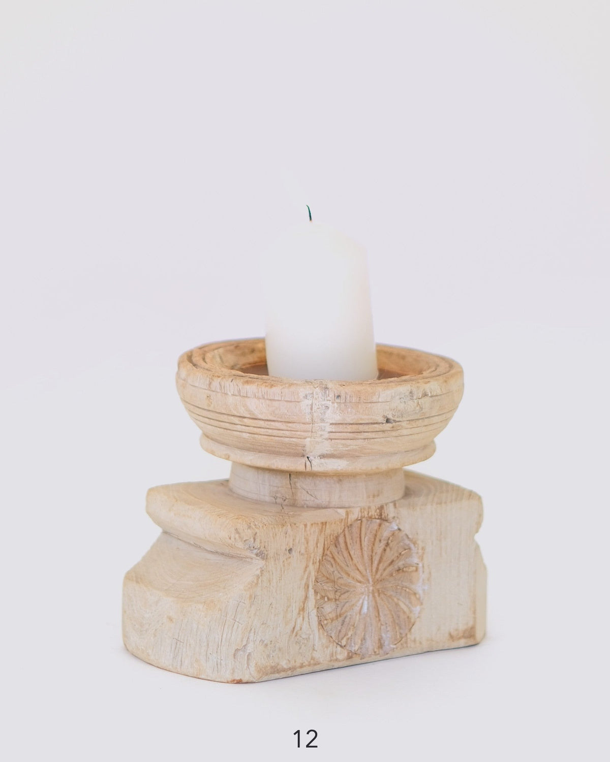 Seeder Candle Stand-Beejani — piece 12 (Bleach)