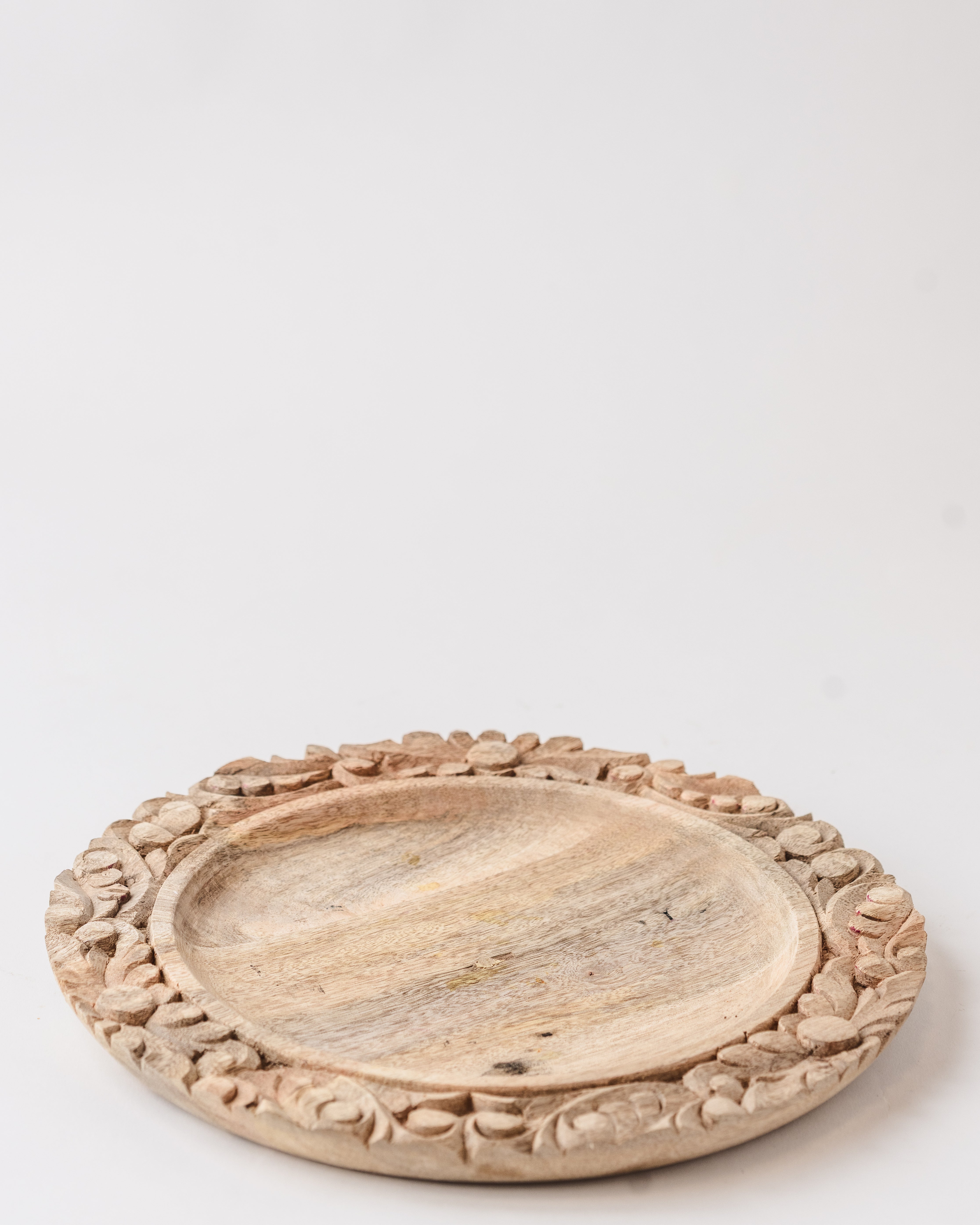 Carved Motif Charger