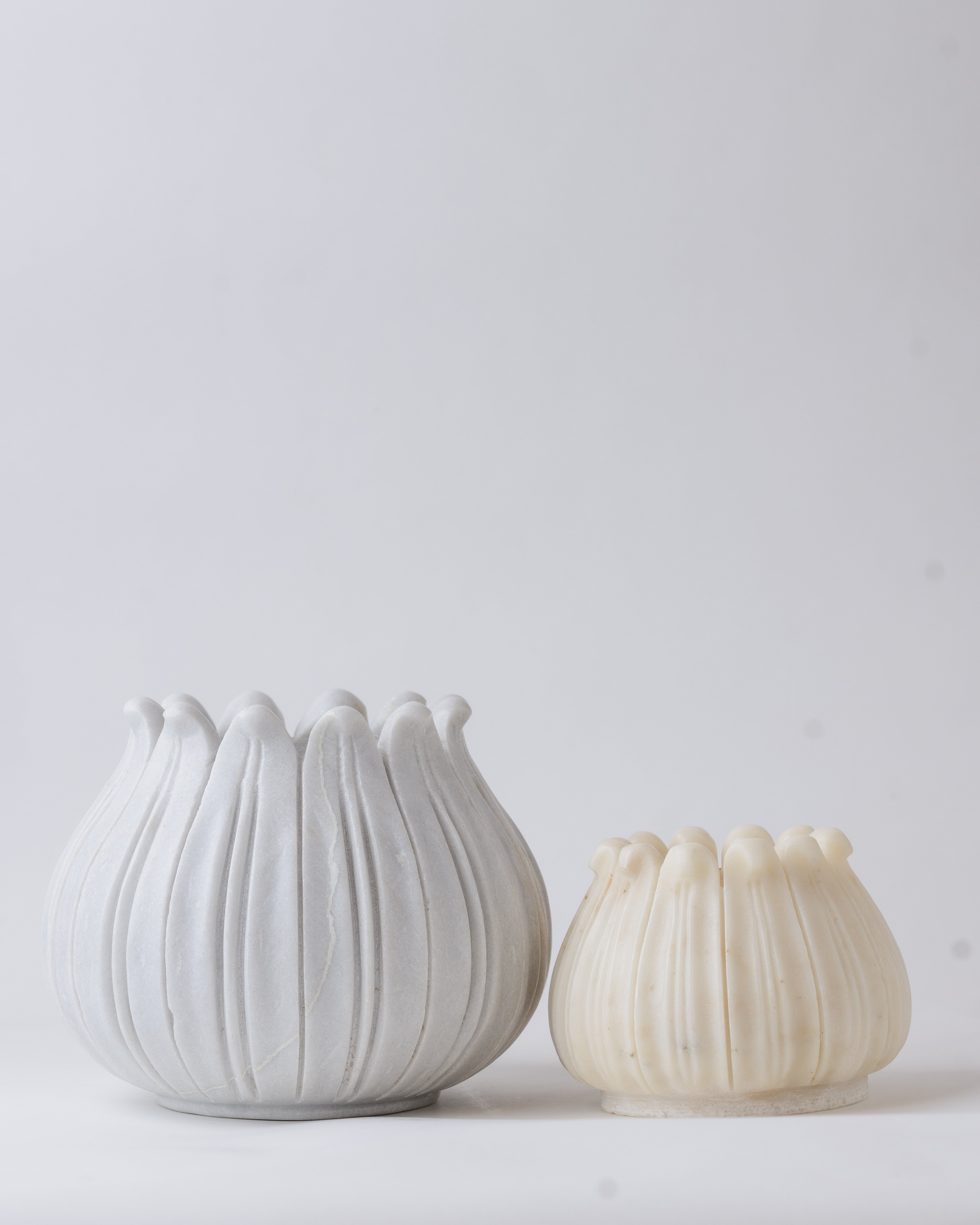 Marble Lotus Vase