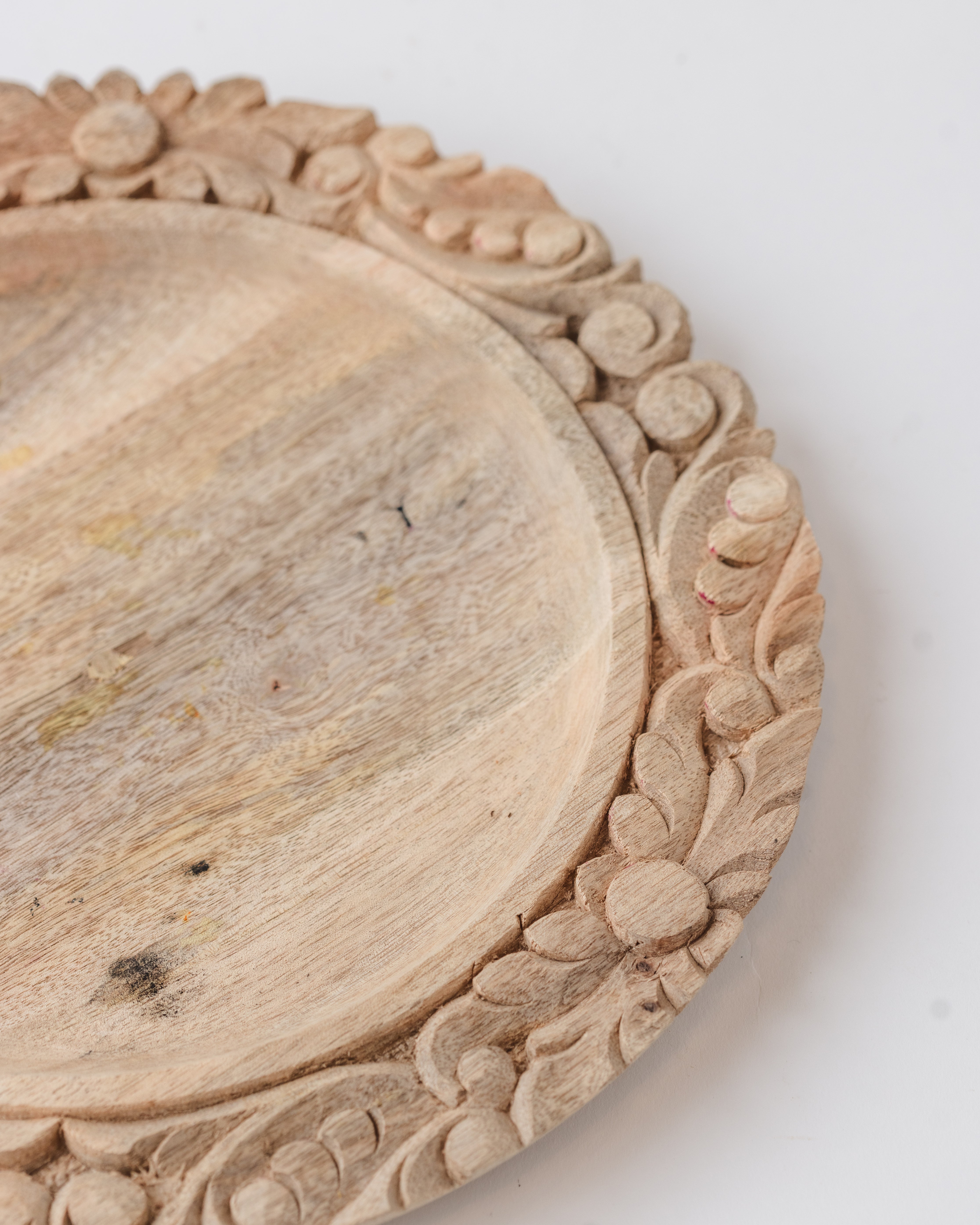Carved Motif Charger