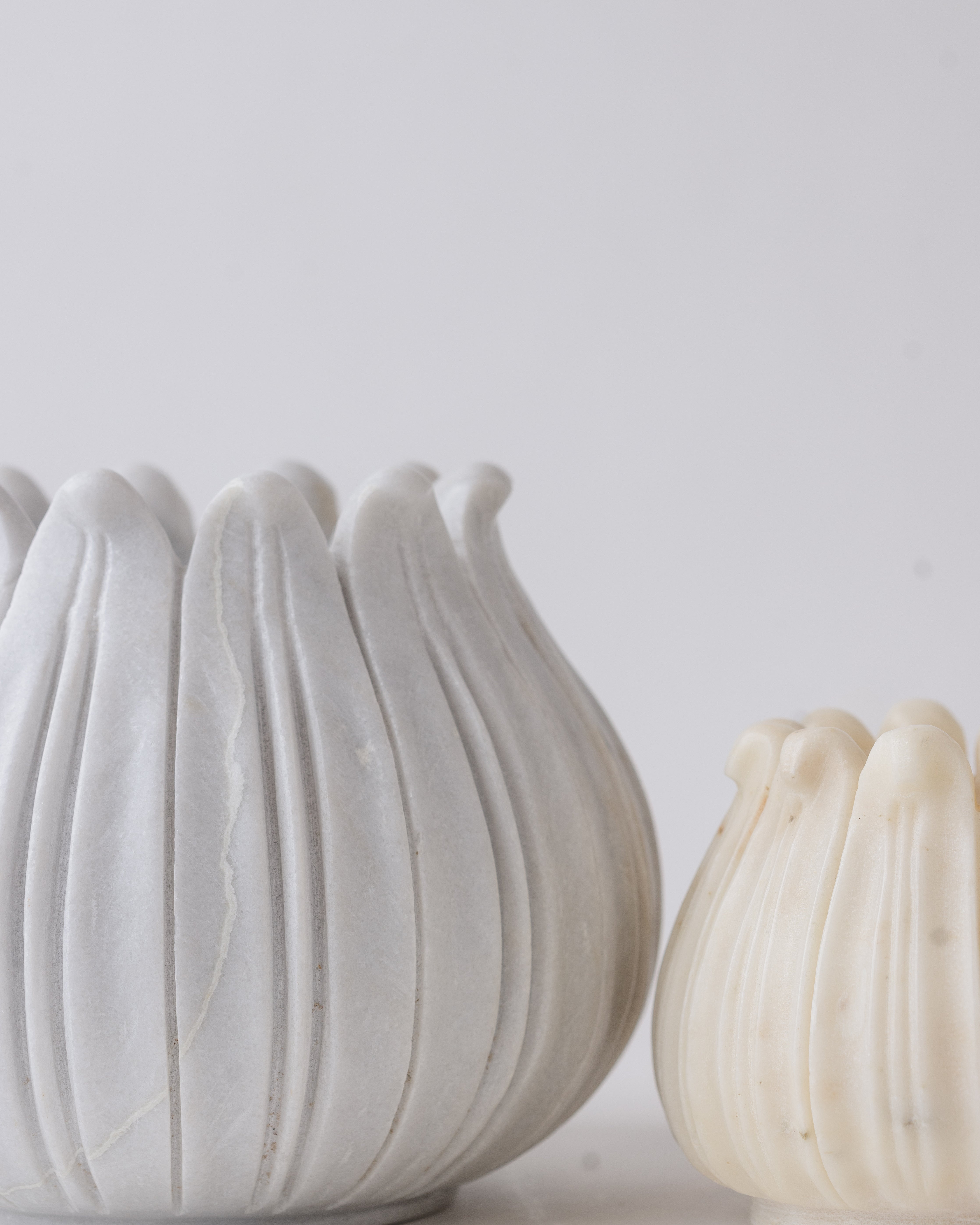 Marble Lotus Vase