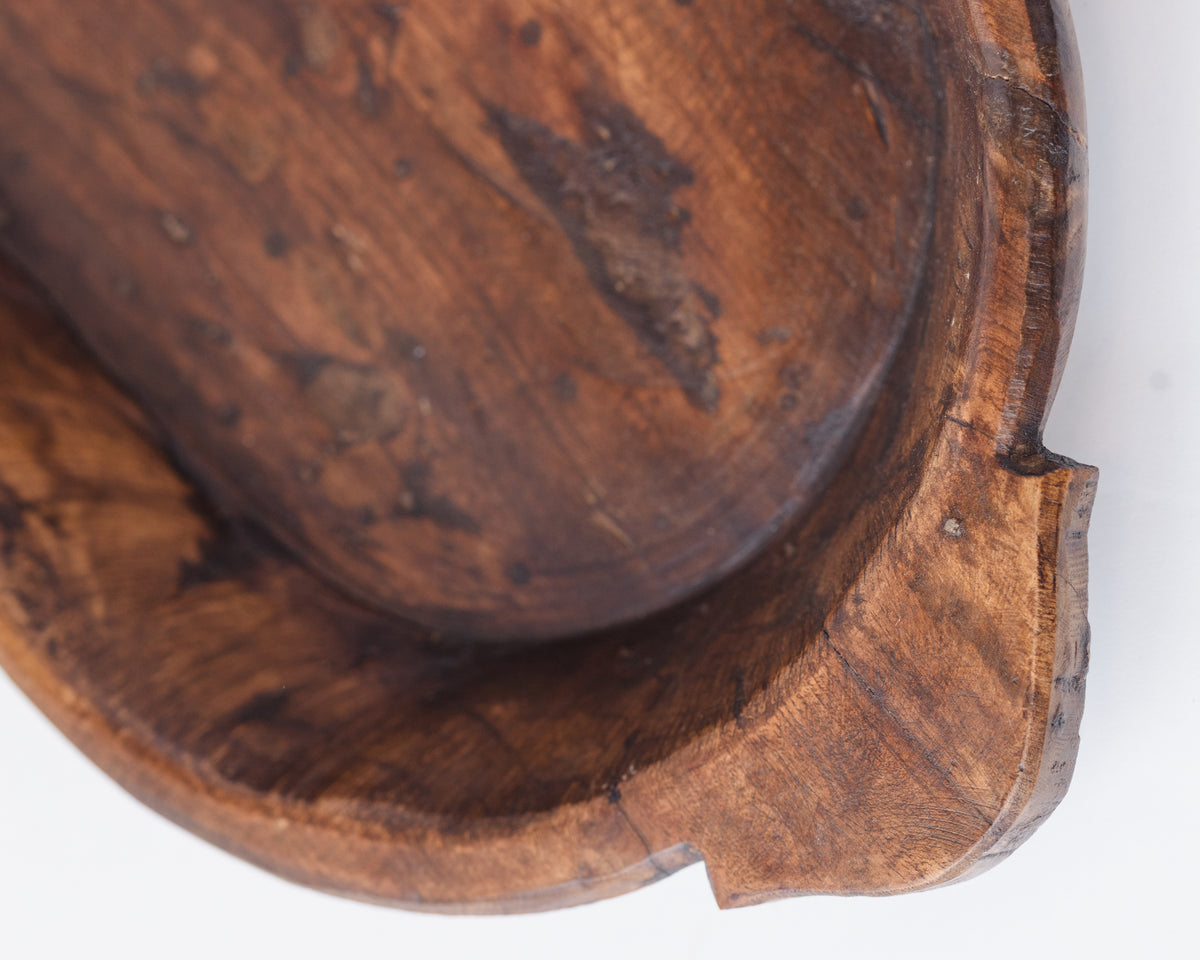 Vintage teak parat with two handles