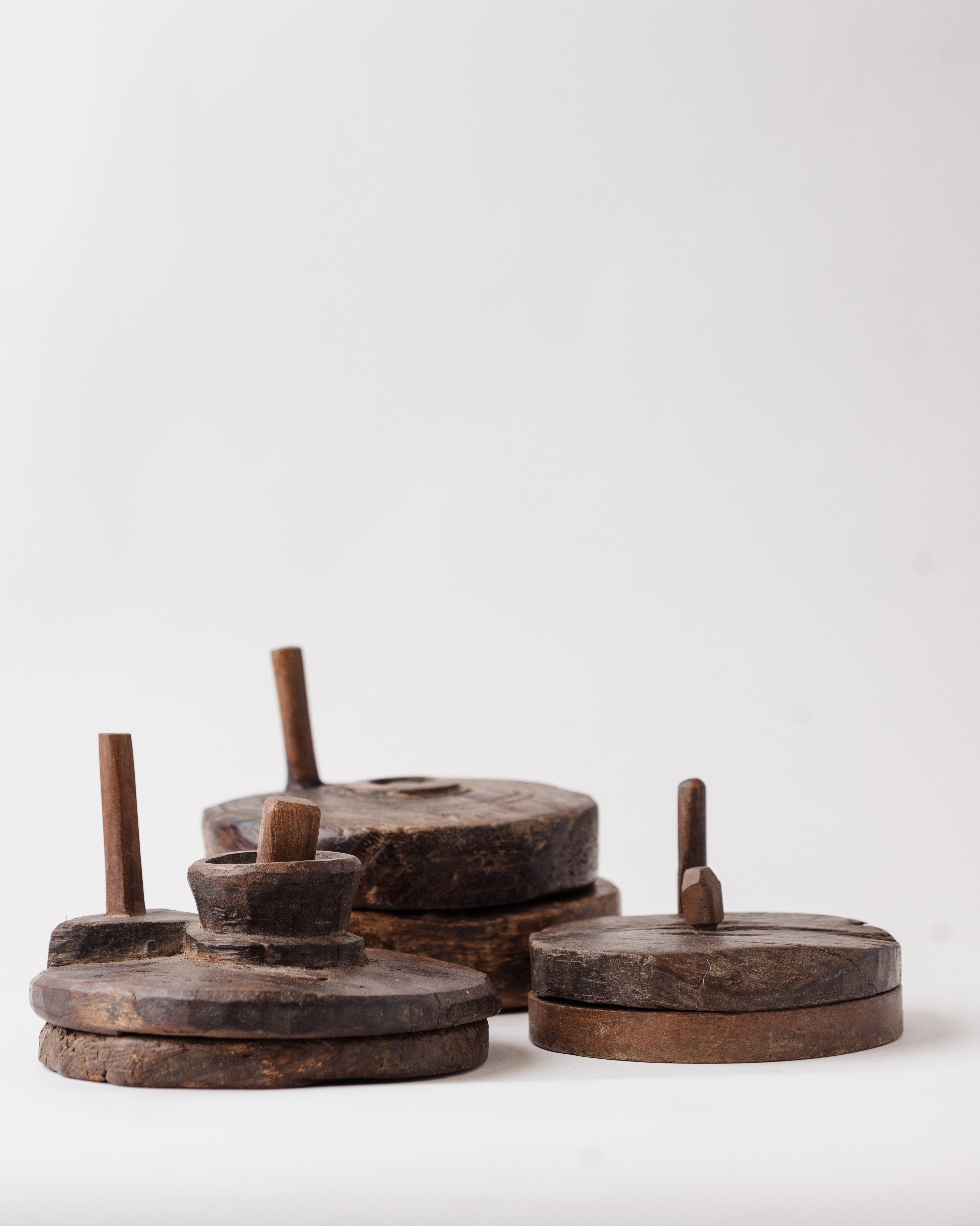 Wooden Mini Grinder Chakki