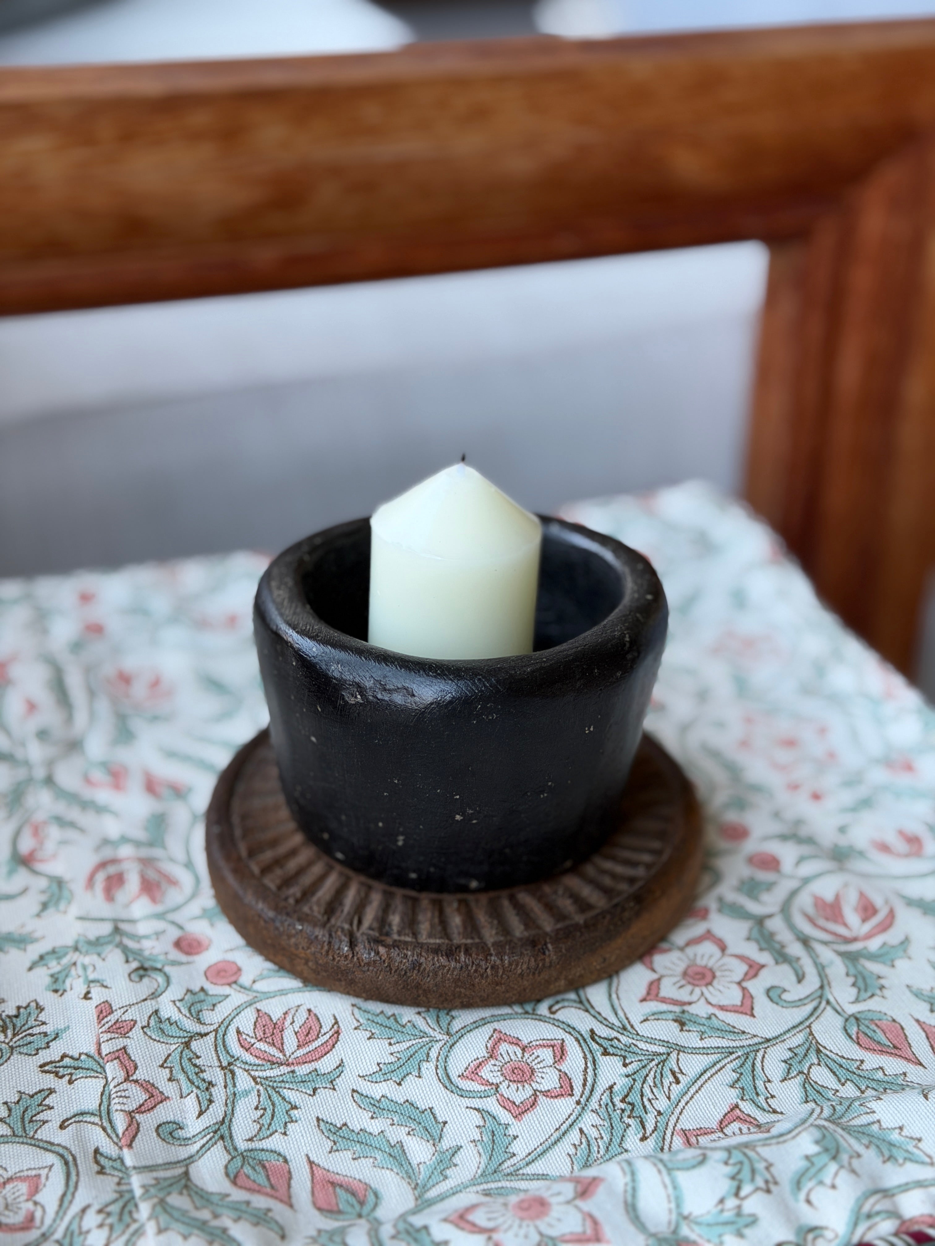 Vintage Round Carved Board
