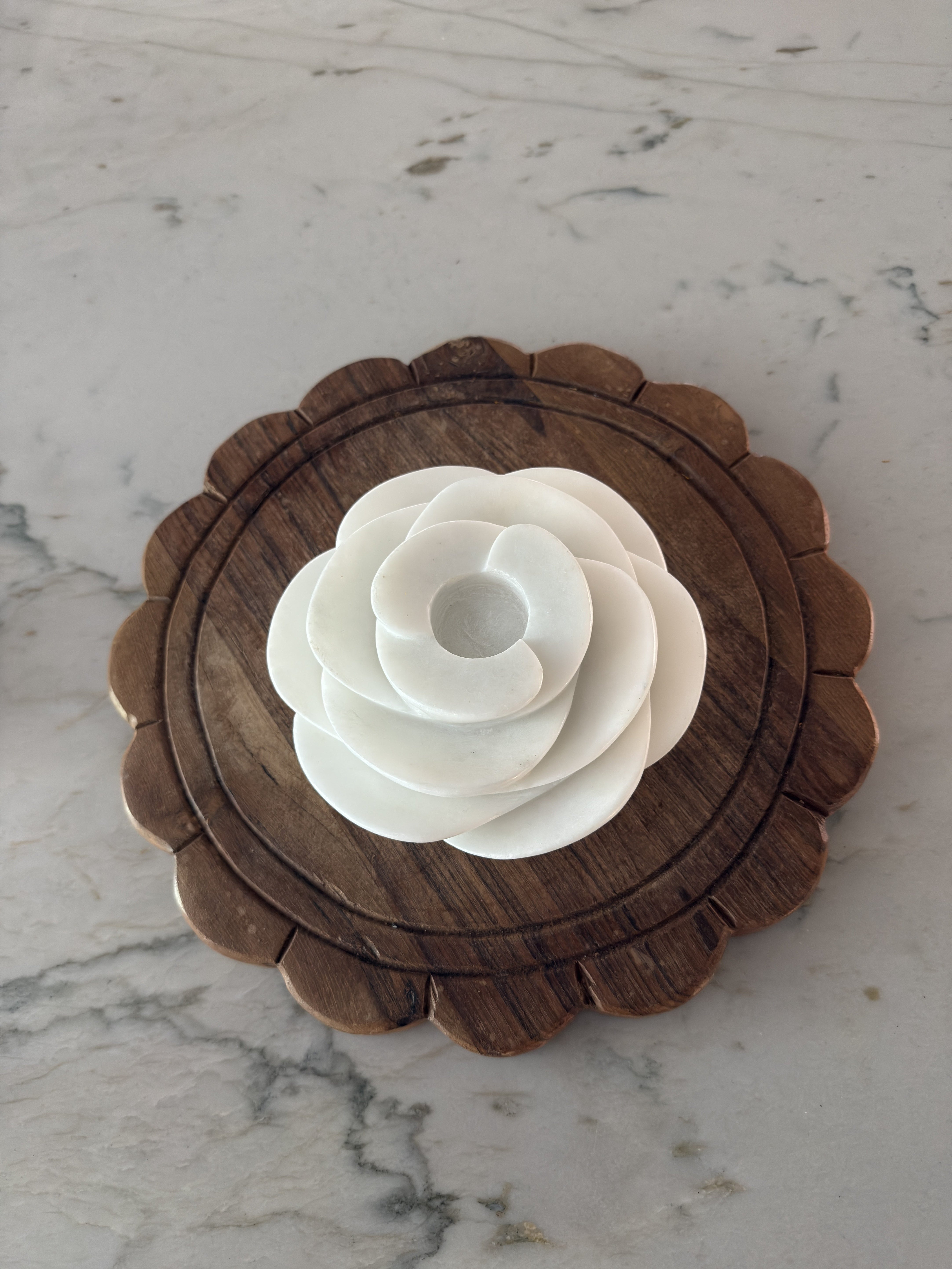 Wood Scalloped Serving Board