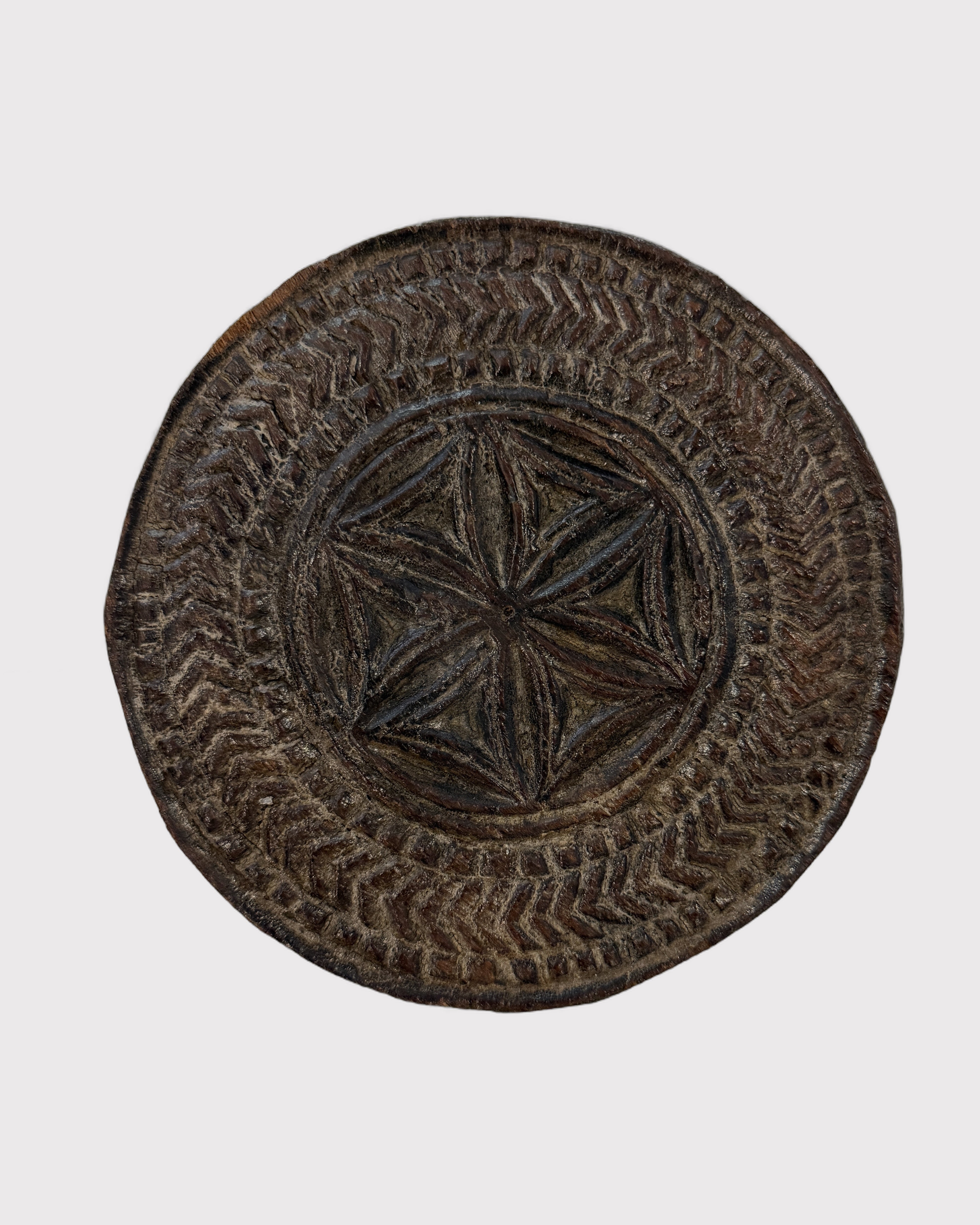 Vintage Round Carved Board